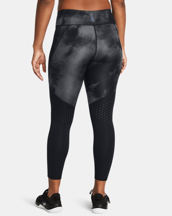 Women's UA Launch Printed Ankle Tights, Black, pdpMainDesktop image number 1